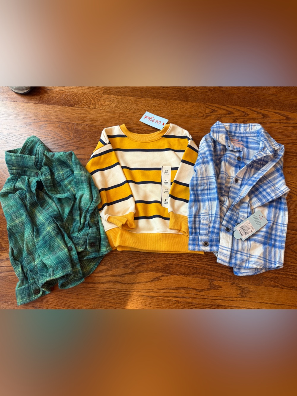 Set of 3 tops by Cat & Jack Boys size 2T